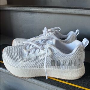 NOBULL White Mesh Athletic Shoes